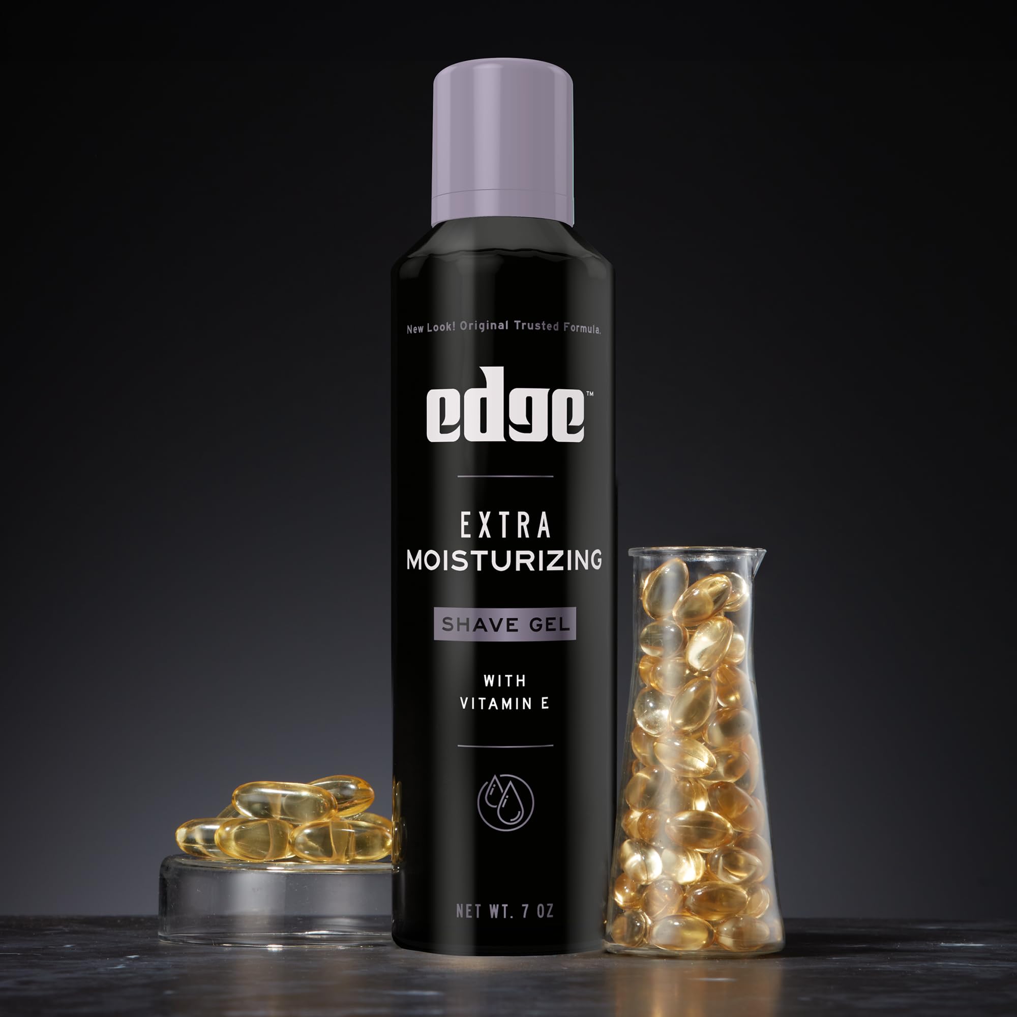 Edge Shaving Gel for Men, Extra Moisturizing with Vitamin E, (6 Pack) - Shave Gel For Men That Moisturizes, Protects and Soothes To Help Reduce Skin Irritation